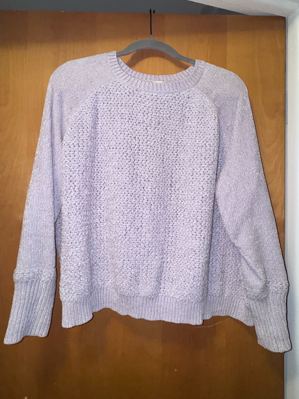 Cozy Lavender Knit Pullover Sweater - Women's